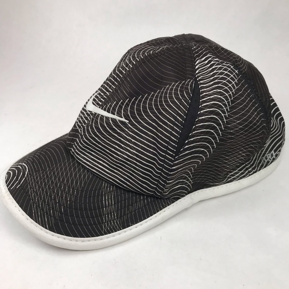 Nike Other - Nike Aerobill TODDLER Size Featherlight Dri-Fit Black White Hat Baseball